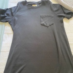 Madewell Ribbed Pocket Tee Midi Dress